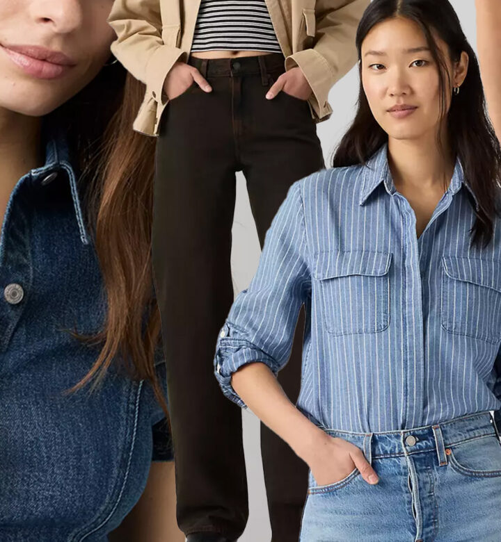 Levi's Denim Office Wear 2026: collage