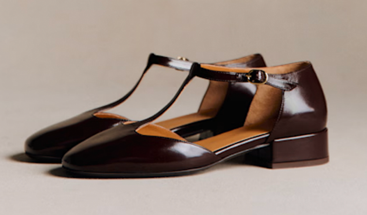 T-Strap Shoe Trend: Sezane brown flats