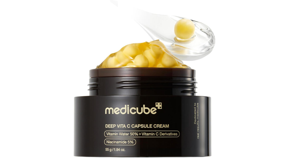 The Medicube Deep Vitamin C Golden Capsule Face Moisturizer.