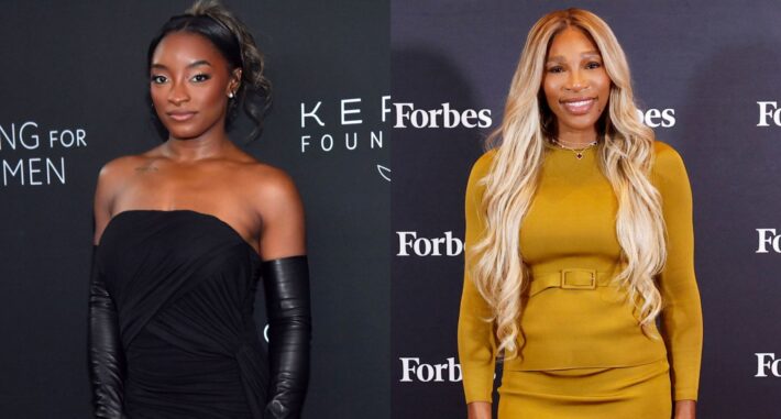 Simone Biles and Serena Williams 710x381