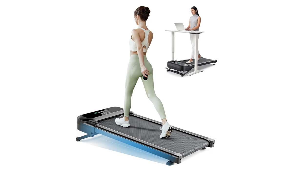 The Urevo Auto Incline Walking Pad.