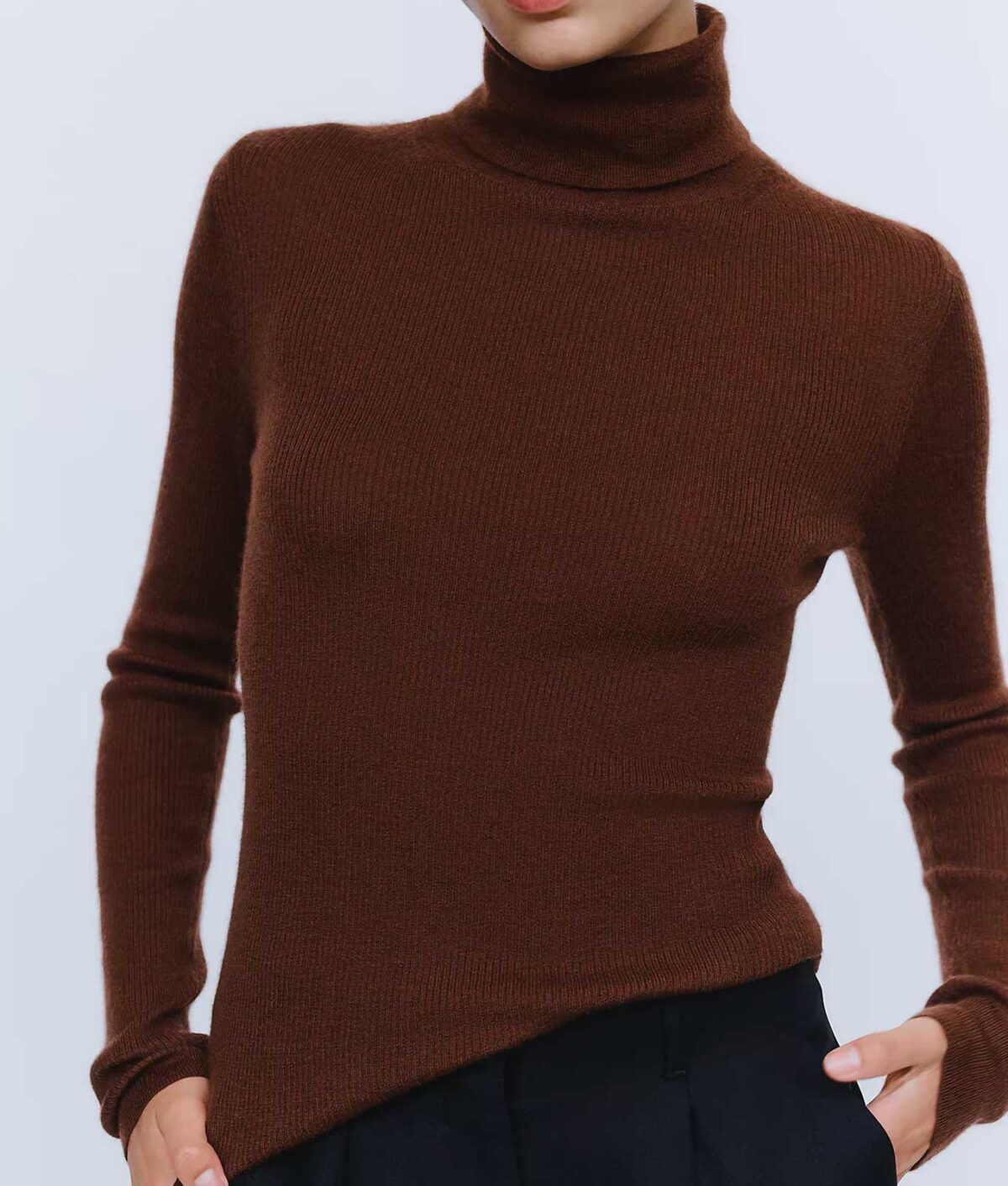 anthropologie cashmere brown ribbed turtleneck 1200x1412