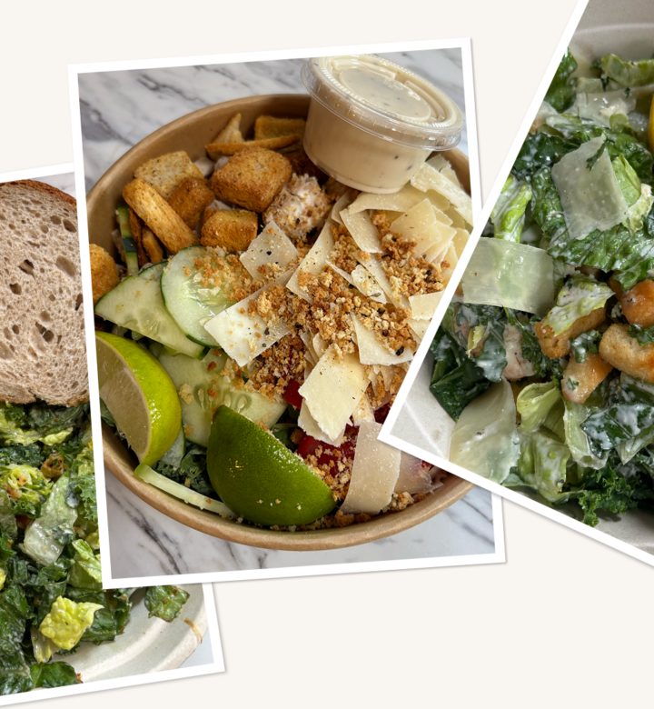 caesar salads taste-tested side by side