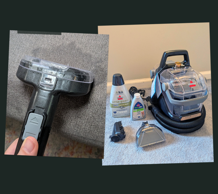 bissell hydrosteam in action