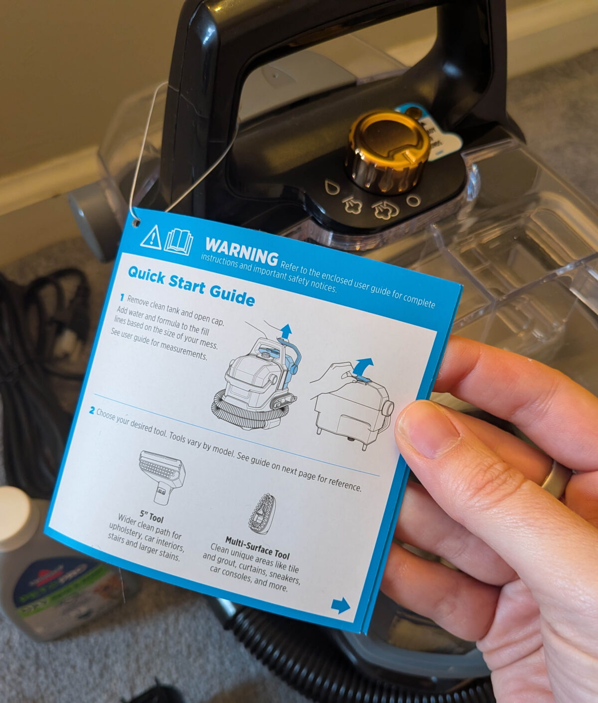 quickstart guide for bissell
