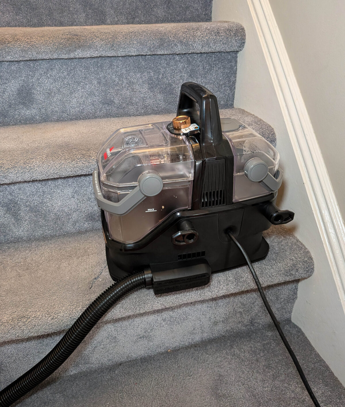 hydrosteam on stairs