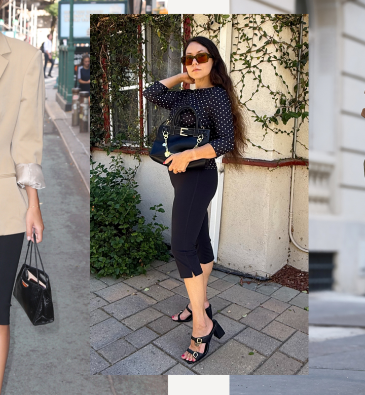 Can I Wear Capris if I'm Petite? Collage featuring women wearing capris