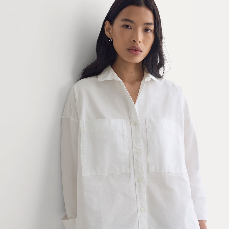 fall capsule wardrobe everlane boxy oxford