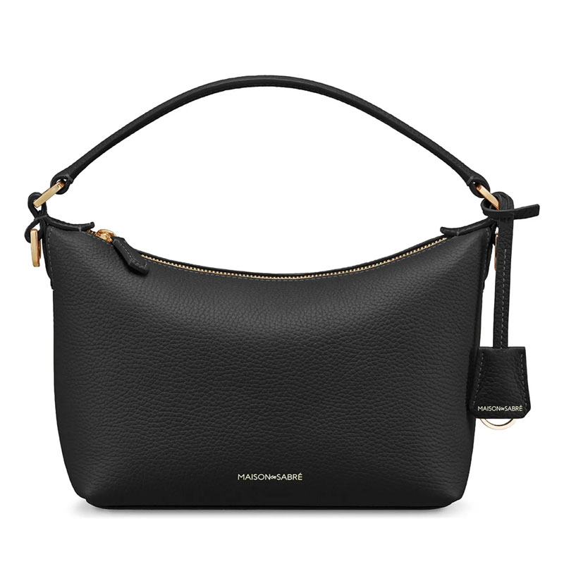 fall capsule wardrobe maison de sabre leather hobo