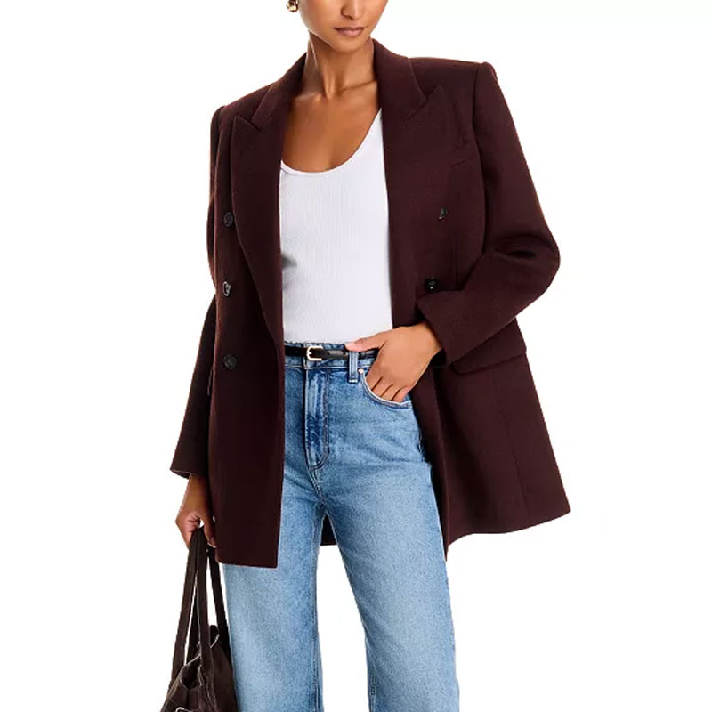 fall capsule wardrobe paige double breasted coat