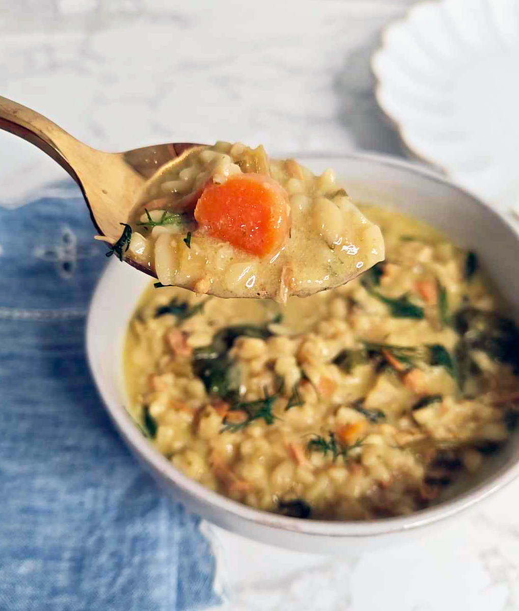lemon chicken orzo soup