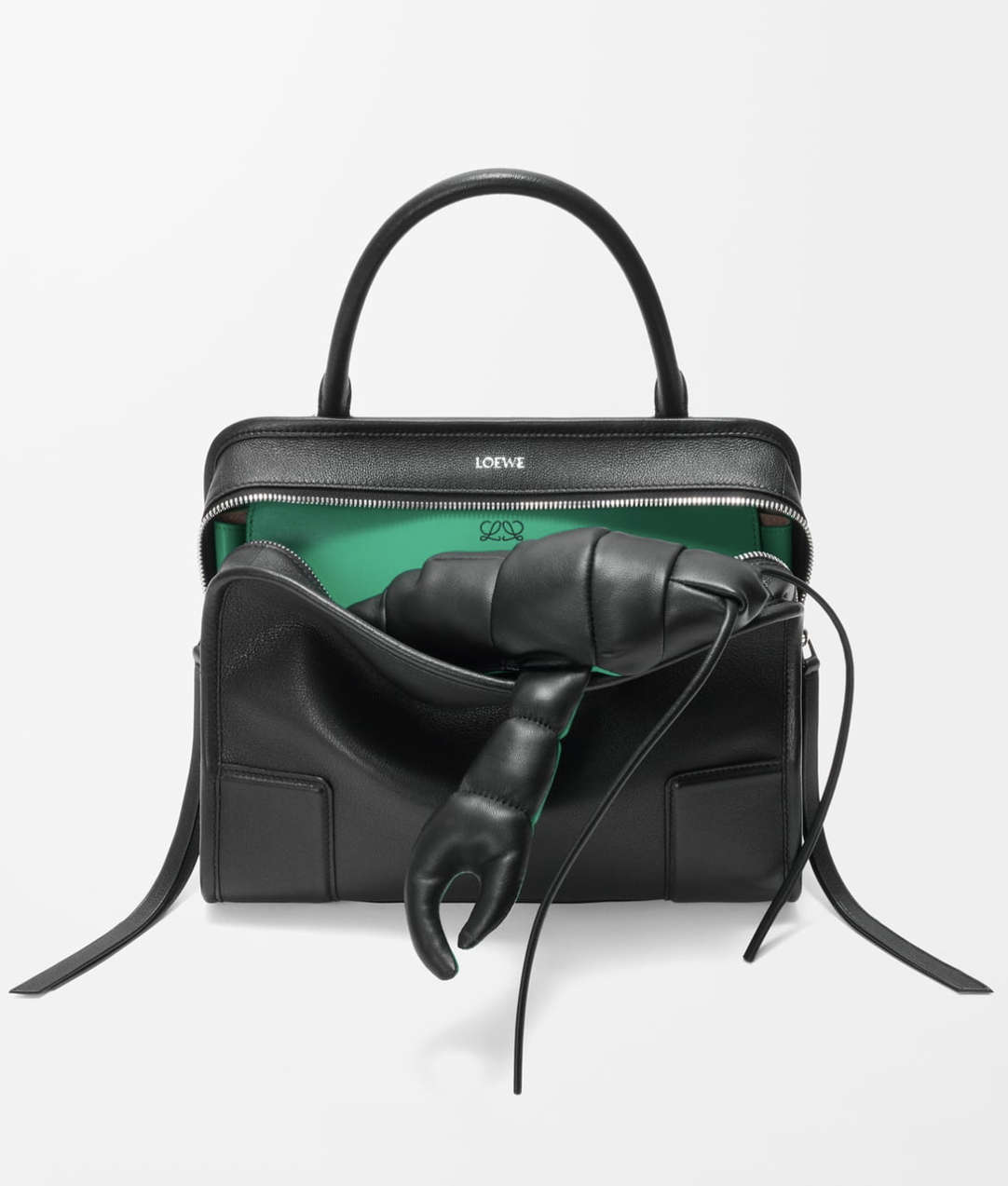 loewe black crawfish bag