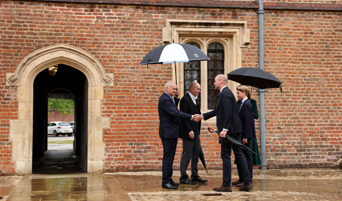 prince william kate middleton drop prince george eton