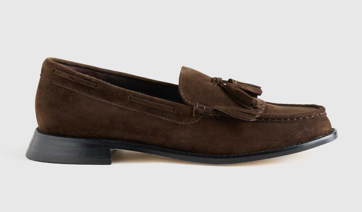 The Quince Italian Leather Tassel Loafers.