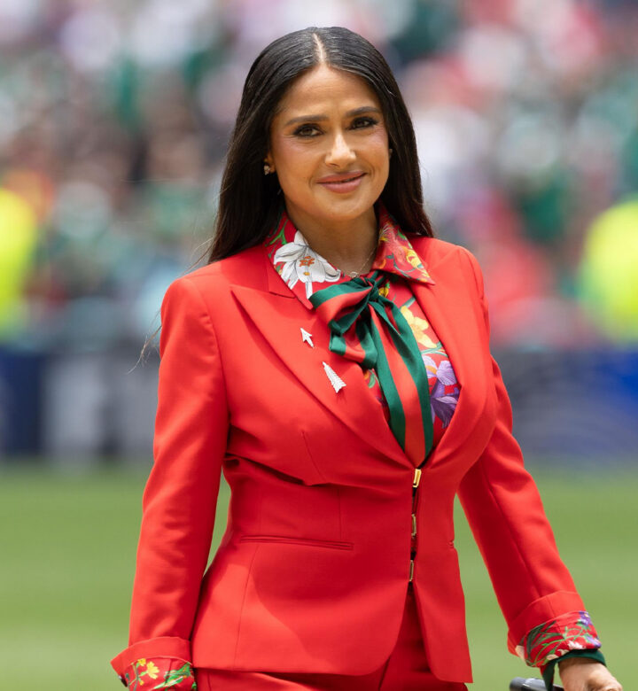 salma hayek topless 60th birthday photos