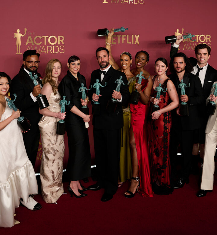 the pitt stars steal emmys red carpet: