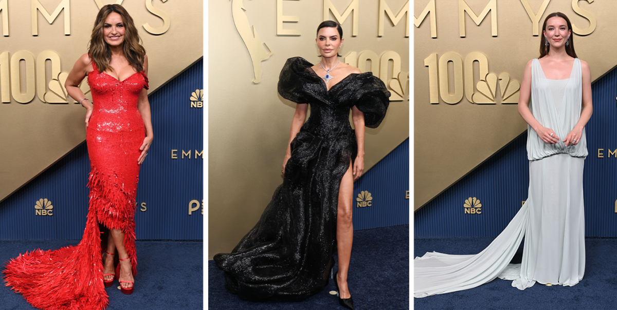 trends ruling the emmys red carpet: trains