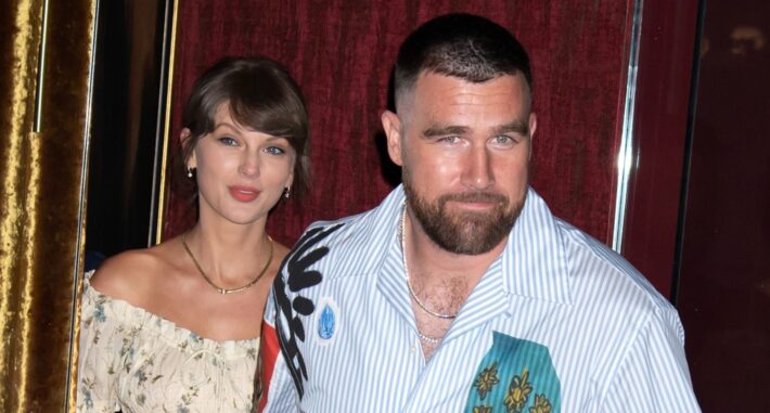 Travis Kelce Birthday with Taylor Swift 710x381