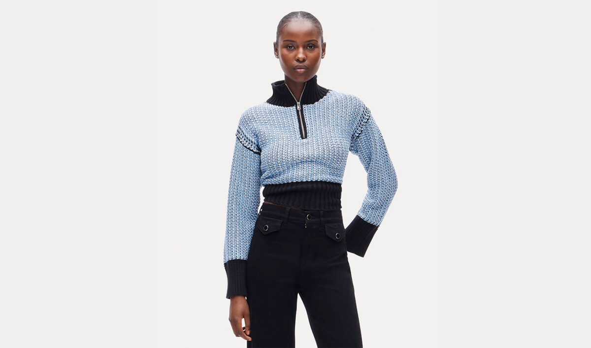 balloon sleeves trend fall 2026: J.Crew Tiny Cotton Rollneck Sweater