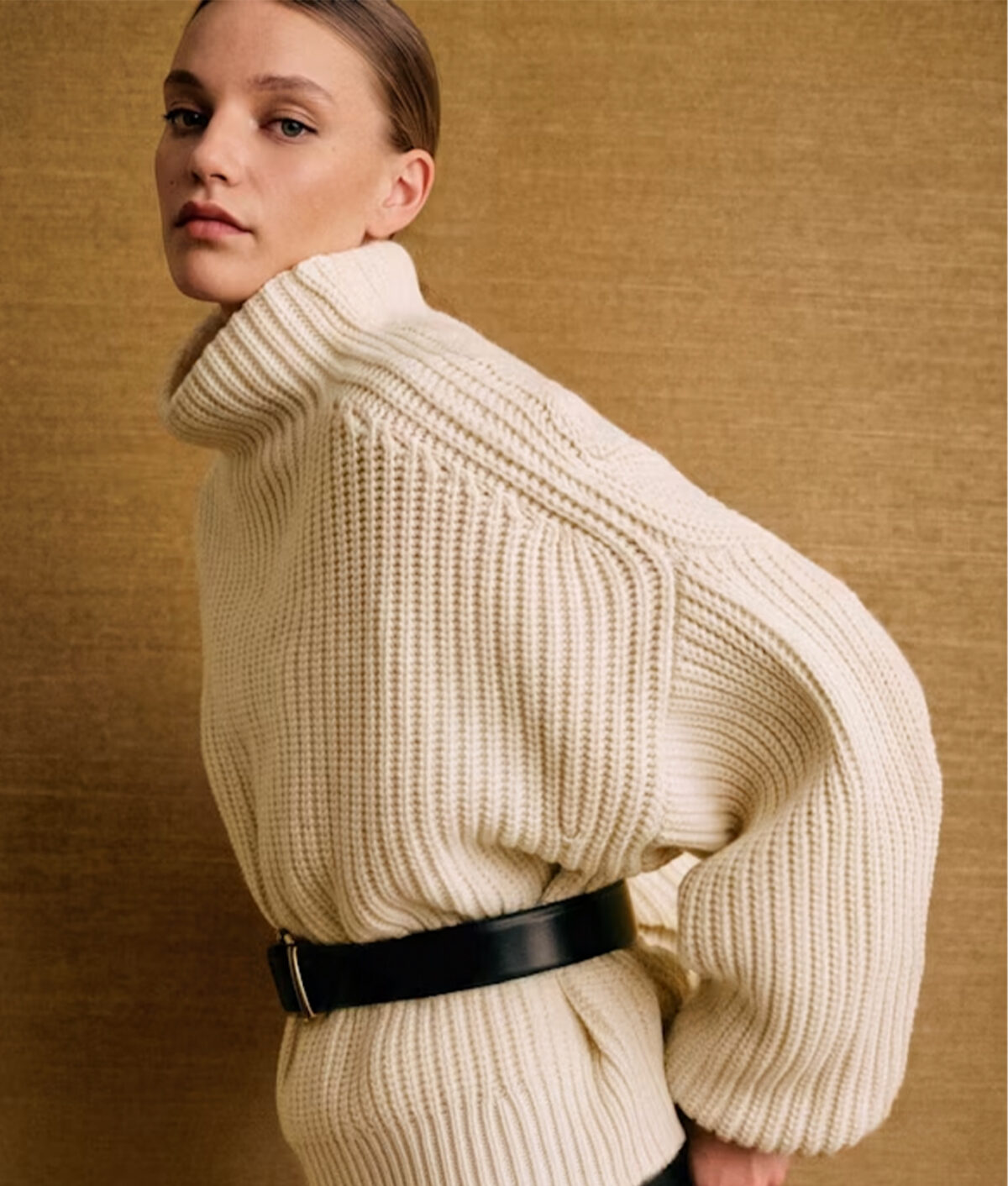 balloon sleeves trend fall 2026: sézane léonard wool jumper