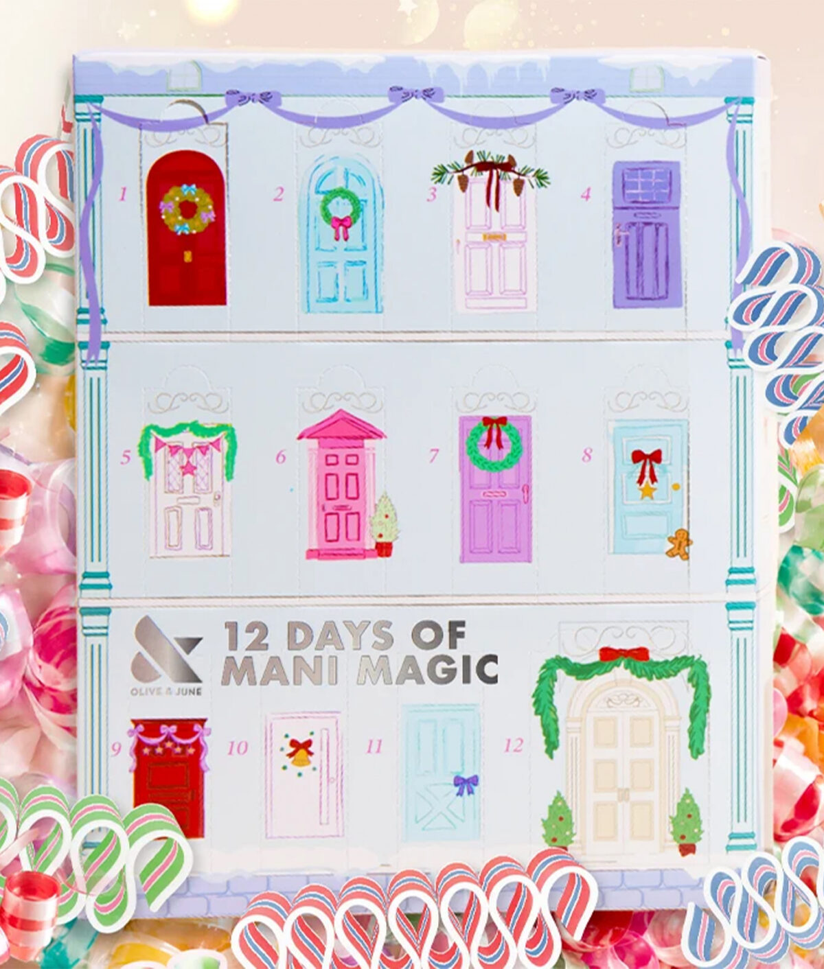 best advent calendars: Olive & June 12 Days of Mani Magic Holiday Calendar