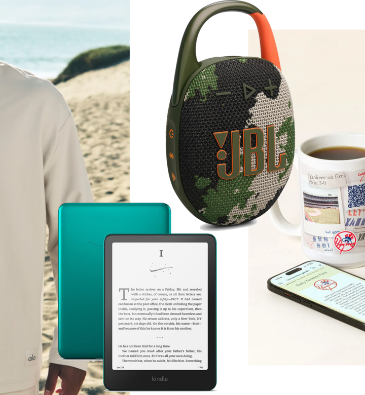 gifts like sweaters and kindle