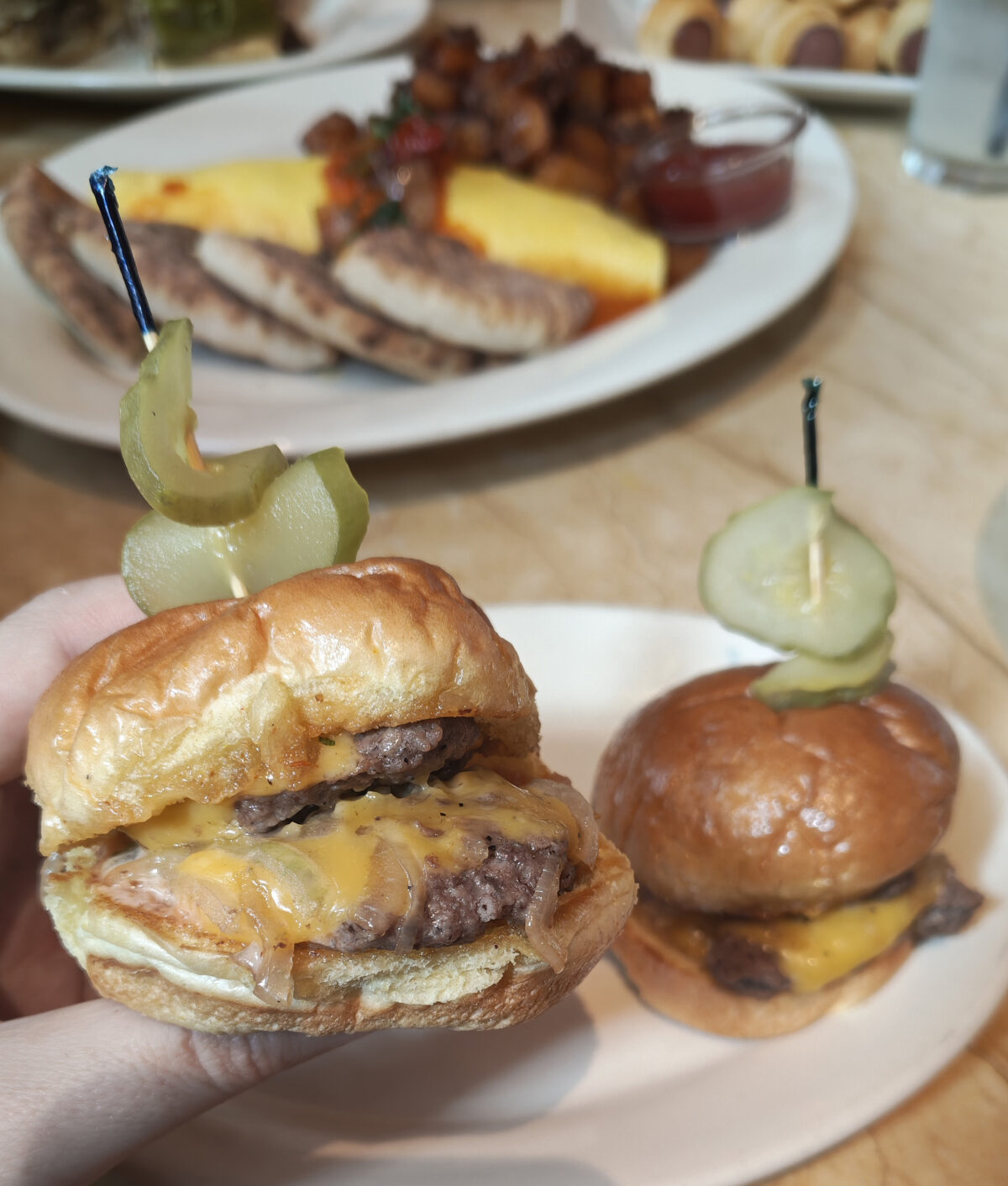 Double Smash Cheeseburger Bites