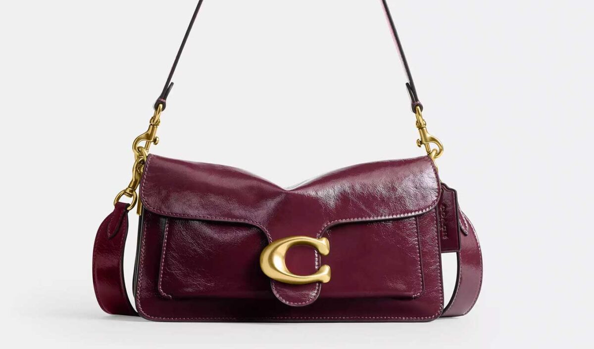Coach Burgundy Tabby Leather Bag