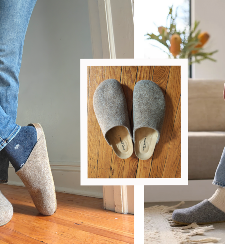 clogs on feet