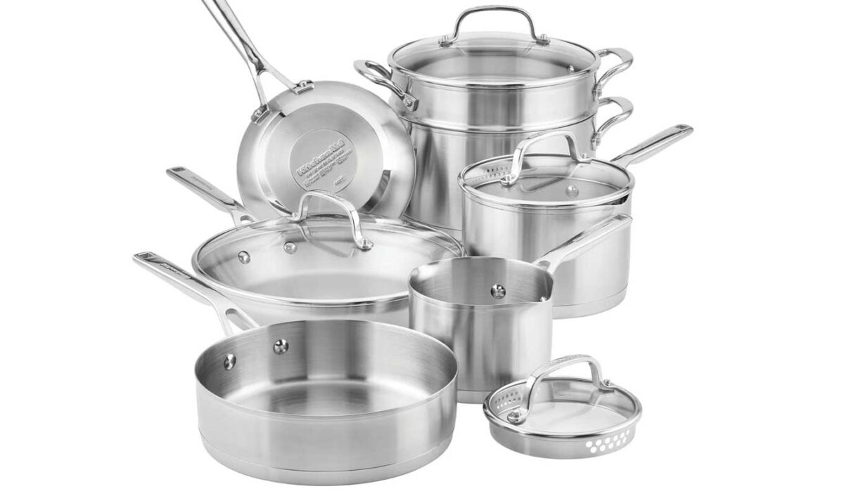 kitchenaid stainless steel set 1200x706