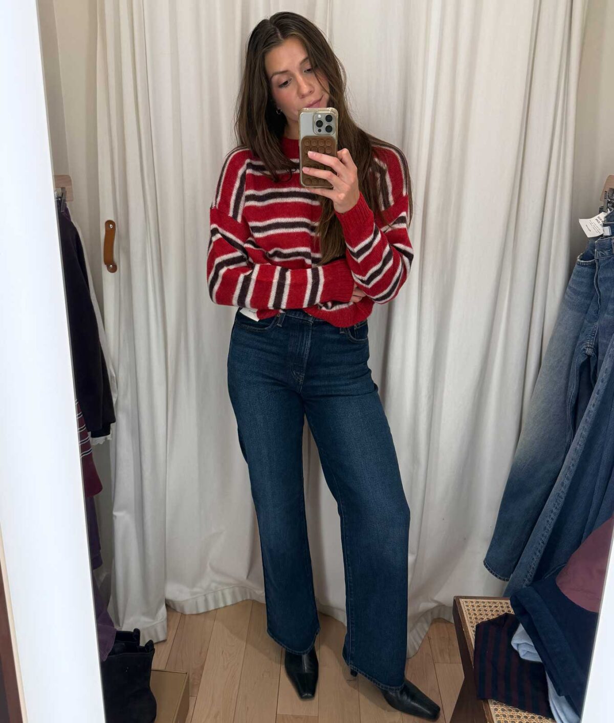 Guide to Madewell Jeans: Original photo of Steph Meraz in Perfect Vintage Jeans