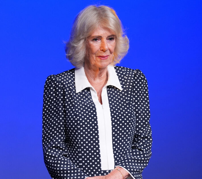 queen camilla leek brooch