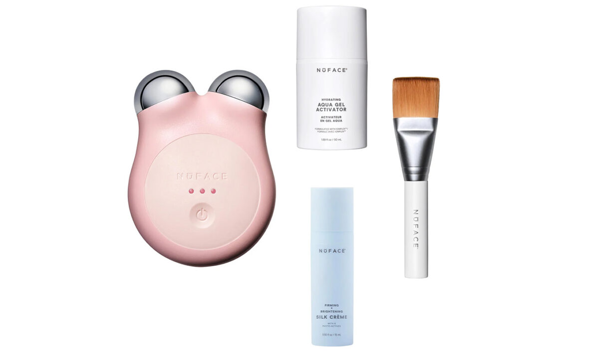 The NuFACE Mini+ Facial Toning Device.