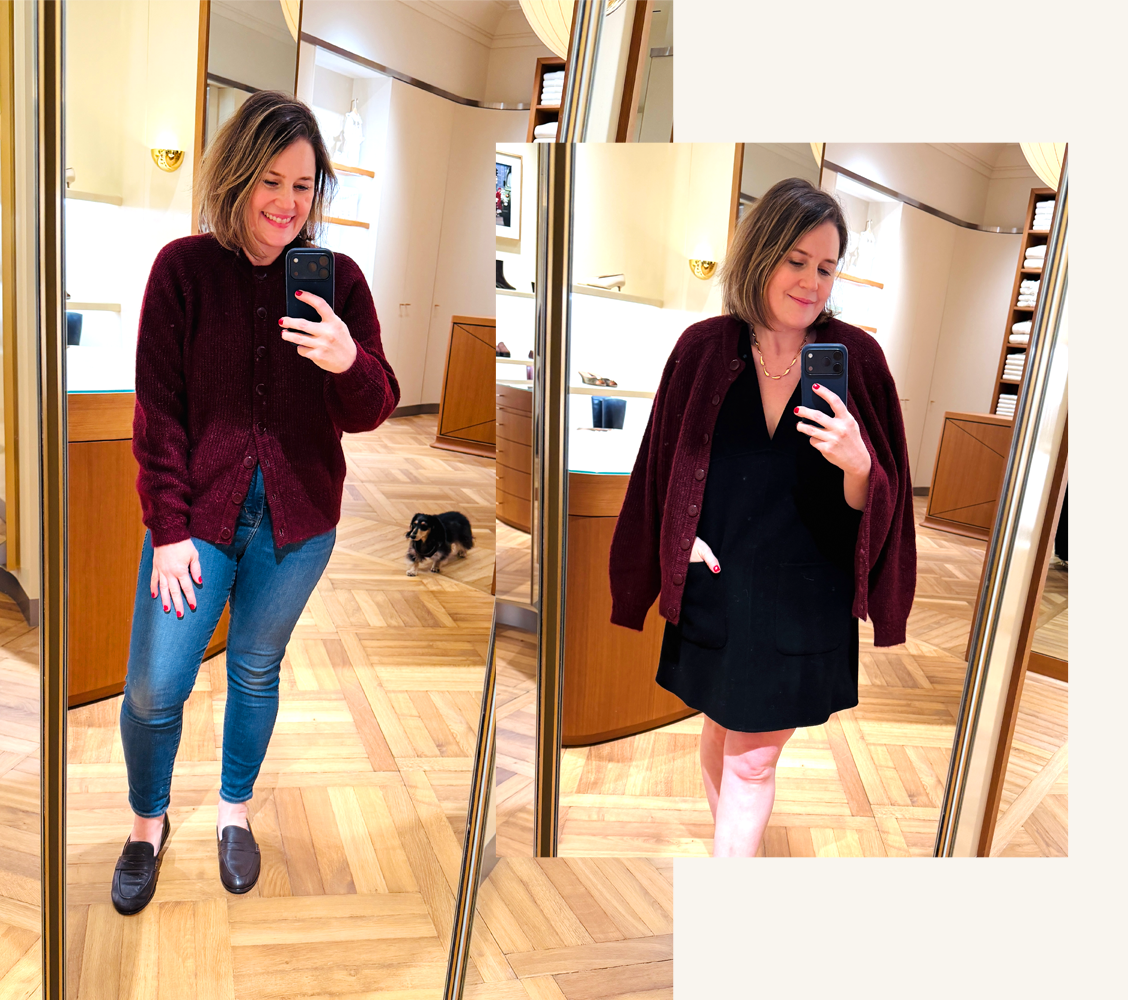 sezane othello cardigan