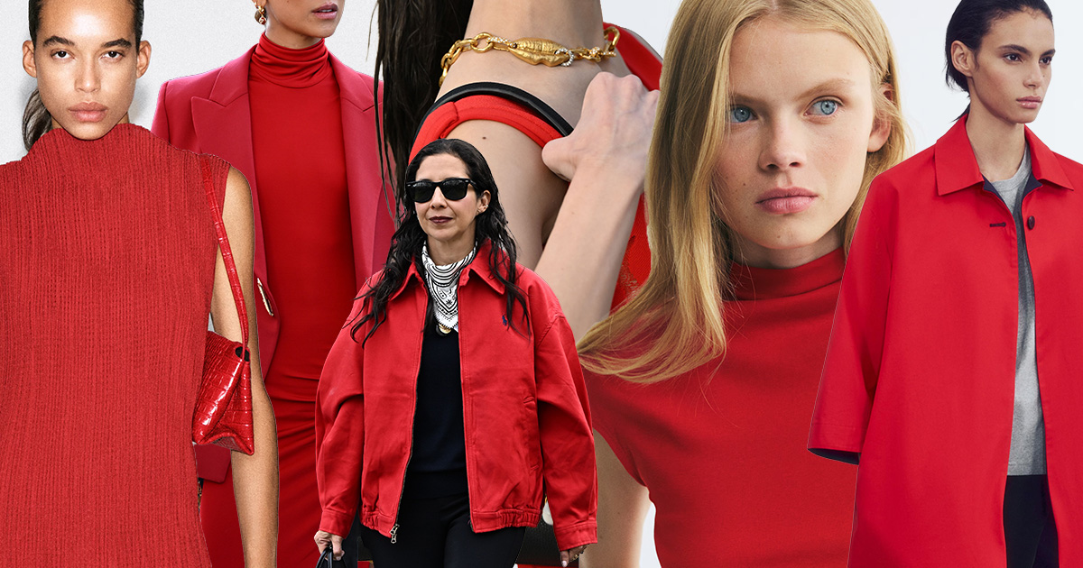 Burgundy, Who? Tomato Red Is Everywhere This Fall