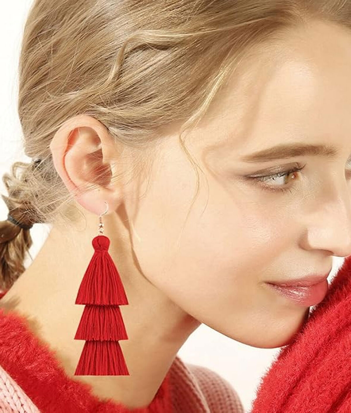 tomato-red-fall-color-trend-diyanmmy-tassel-earrings