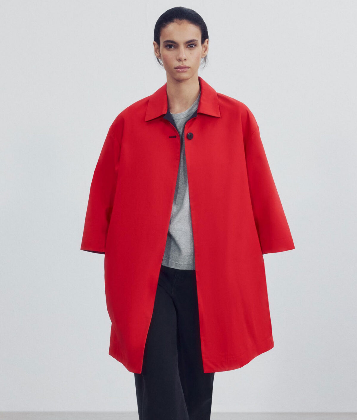 tomato-red-fall-color-trend-zara-midi-trench-coat