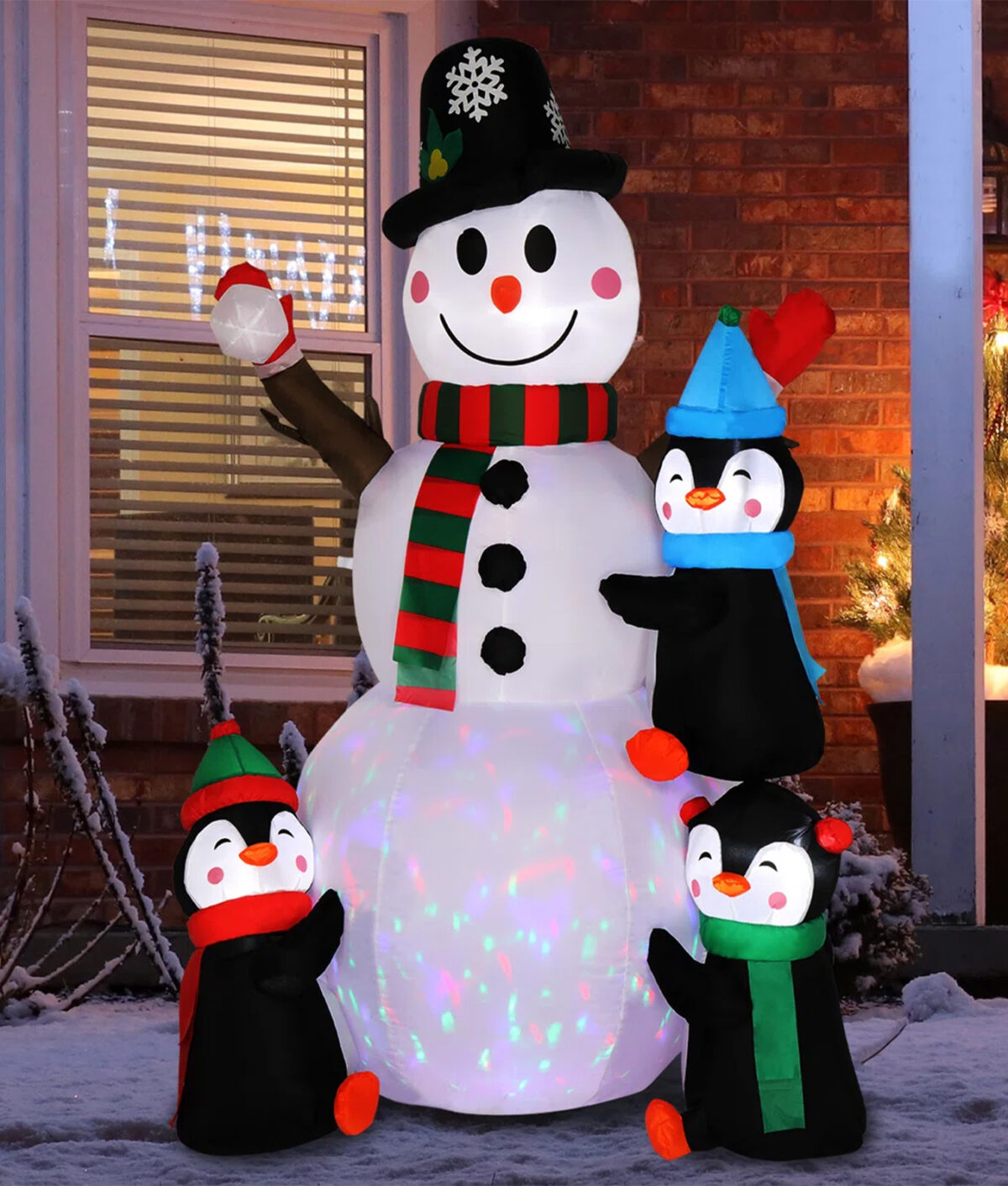 The Holiday Aisle Staked Christmas Phrases Inflatable Outdoor Decoration.