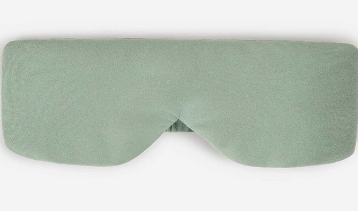 Bearaby Green Weighted Sleep mask